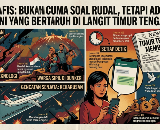 “Bukan Cuma Soal Rudal tetapi ada Nyawa WNI yang Bertaruh di Langit Timur Tengah”